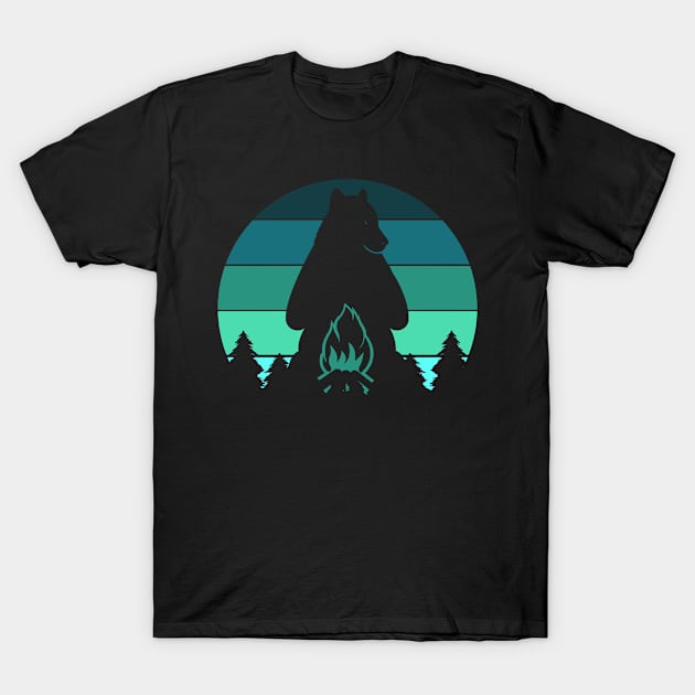 Camping T-Shirt by Alvd Design